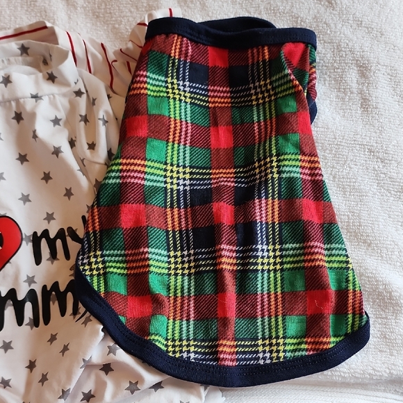 White and Red Dog Clothing with Heart Design - Picture 10 of 11